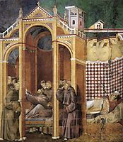 Apparition to Fra Agostino and to Bishop Guido of Arezzo, 1300, giotto