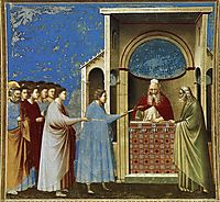 The Bringing of the Rods to the Temple, c.1306, giotto