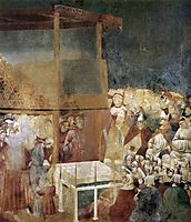 Canonization of St Francis, 1300, giotto