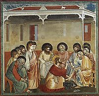 Christ Washing the Disciples- Feet, c.1305, giotto