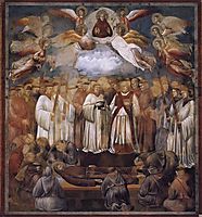 Death and Ascension of St. Francis, 1300, giotto