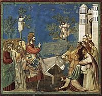 The Entry into Jerusalem, c.1305, giotto