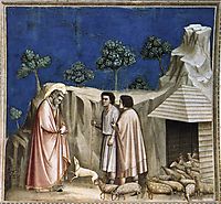 Joachim among the Shepherds, c.1306, giotto