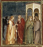 Judas Receiving Payment for his Betrayal, c.1306, giotto