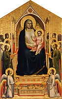 Madonna in Maest (Ognissanti Madonna), c.1310, giotto