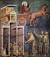 Vision of the Flaming Chariot, 1299, giotto