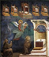 The Vision of the Thrones, 1299, giotto