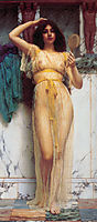 Girl with a Mirror, 1892, godward