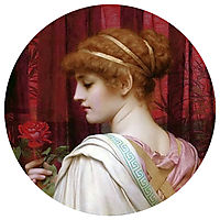 Girl with Red Rose, 1902, godward