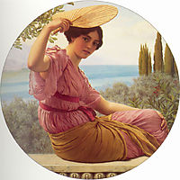 Golden Hours, 1913, godward