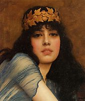Head of a Girl (also known as The Priestess), 1896, godward