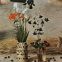 Flower (detail from the central panel of the Portinari Altarpiece) , c.1479, goes
