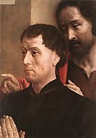 Portrait of a Man of Prayer with St. John the Baptist , c.1475, goes