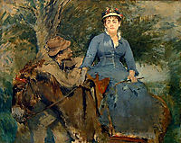 The Donkey Ride, 1880, gonzales