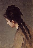 Portrait of Jeanne Gonzales in Profile, gonzales