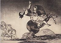 Abducting horse, goya