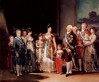 Charles IV of Spain and his family, 1800, goya