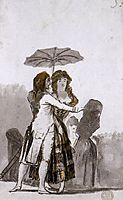 Couple with Parasol on the Paseo, 1797, goya