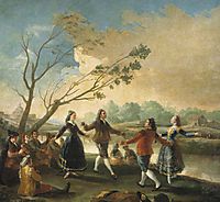 Dance of the Majos at the Banks of Manzanares, 1777, goya