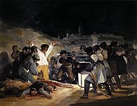 May 1808 execution of three Madrid defenders, 1814, goya
