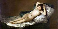 Nude Maja, 1800, goya