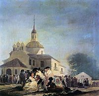 Pilgrimage to the church of San Isidro, 1788, goya
