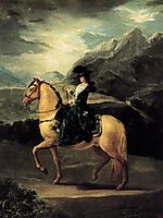 Portrait of Maria Teresa de Vallabriga horse, 1783, goya