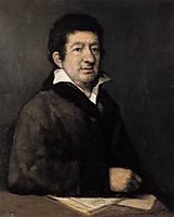 Portrait of the poet Moratín, 1824, goya
