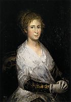 Portrait thought to be Josepha Bayeu (or Leocadia Weiss), c.1814, goya
