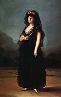 Queen María Luisa Wearing a Mantilla, 1799, goya