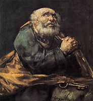 Repentant Saint Peter, 1823-25, goya
