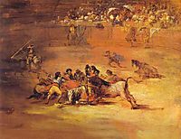 Scene of a bullfight, goya