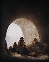 Scene from prison, 1810-14or1793-94, goya