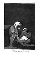 She is well pulled down, 1799, goya