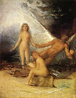 Sketch for Truth Rescued by Time, Witnessed by History, 1800, goya