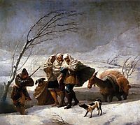 Snowstorm, 1786-87, goya
