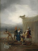 The Strolling Players, 1793, goya