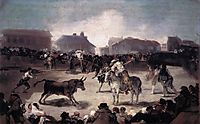 A Village Bullfight, 1814, goya