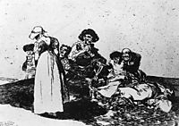 The worst is to beg, 1815, goya