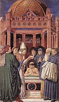 Baptism of St. Augustine, 1465, gozzoli