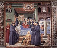 Death of St. Monica, 1465, gozzoli