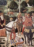 Procession of the Magus Caspar (detail), 1461, gozzoli