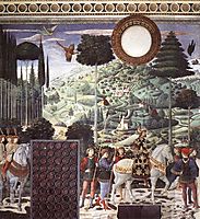 Procession of the Magus Melchior (detail), 1461, gozzoli