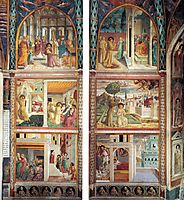 Scenes from the Life of St. Francis (north wall), 1452, gozzoli