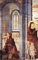 St. Augustine Leaving His Mother, 1465, gozzoli