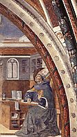 St. Augustine-s Vision of St. Jerome, 1465, gozzoli