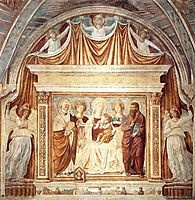 Tabernacle of the Madonna delle Tosse: Maria lactans, 1484, gozzoli