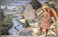 Tobias and the Fish, 1465, gozzoli