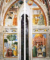 Upper Portions of the East (window) Wall, 1465, gozzoli