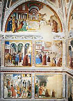 View of the Left Hand Wall of the Chapel, 1465, gozzoli